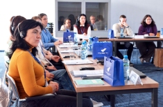 uczestnicy projektu podczas zajęć